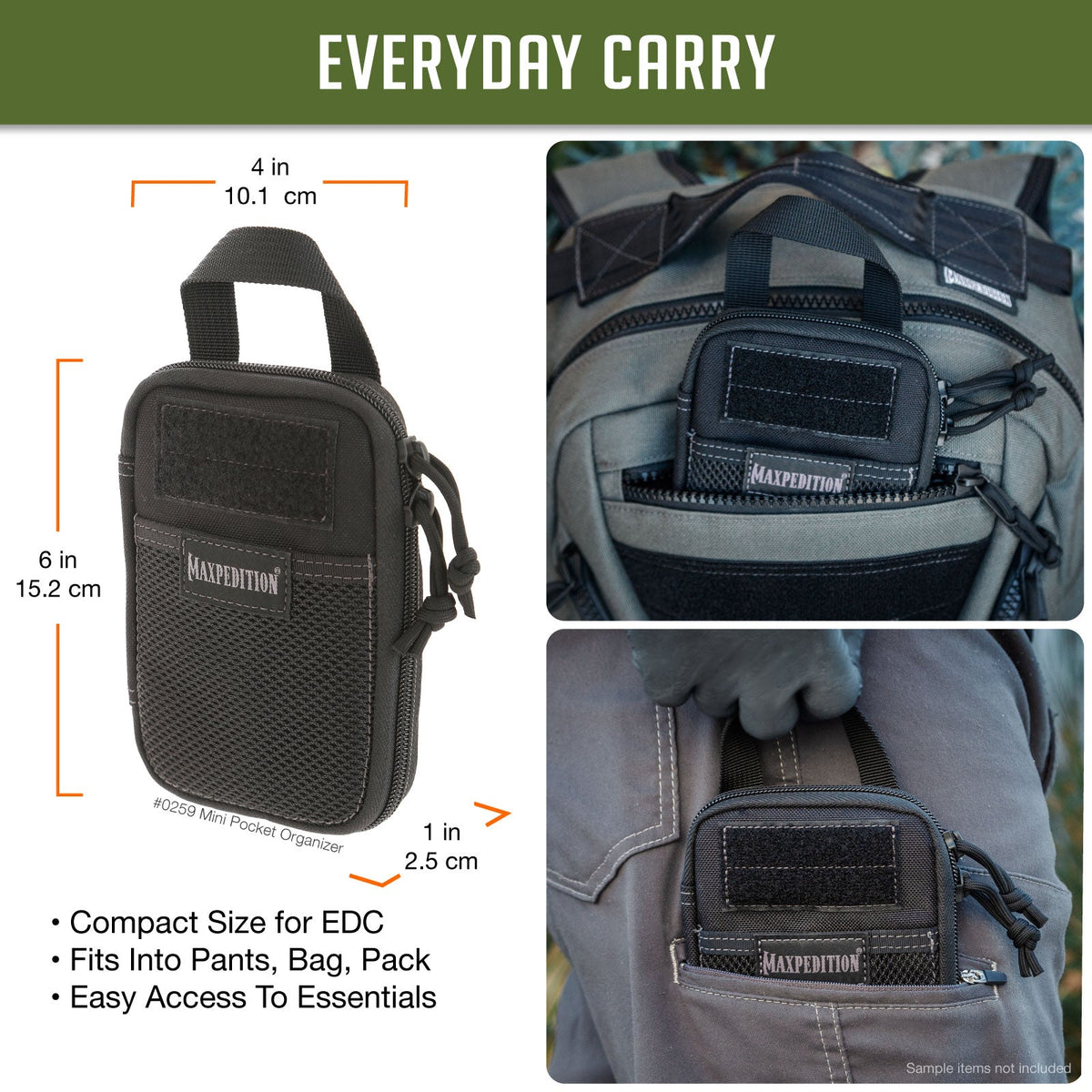 Maxpedition Mini Foliage Green Pocket Organiser