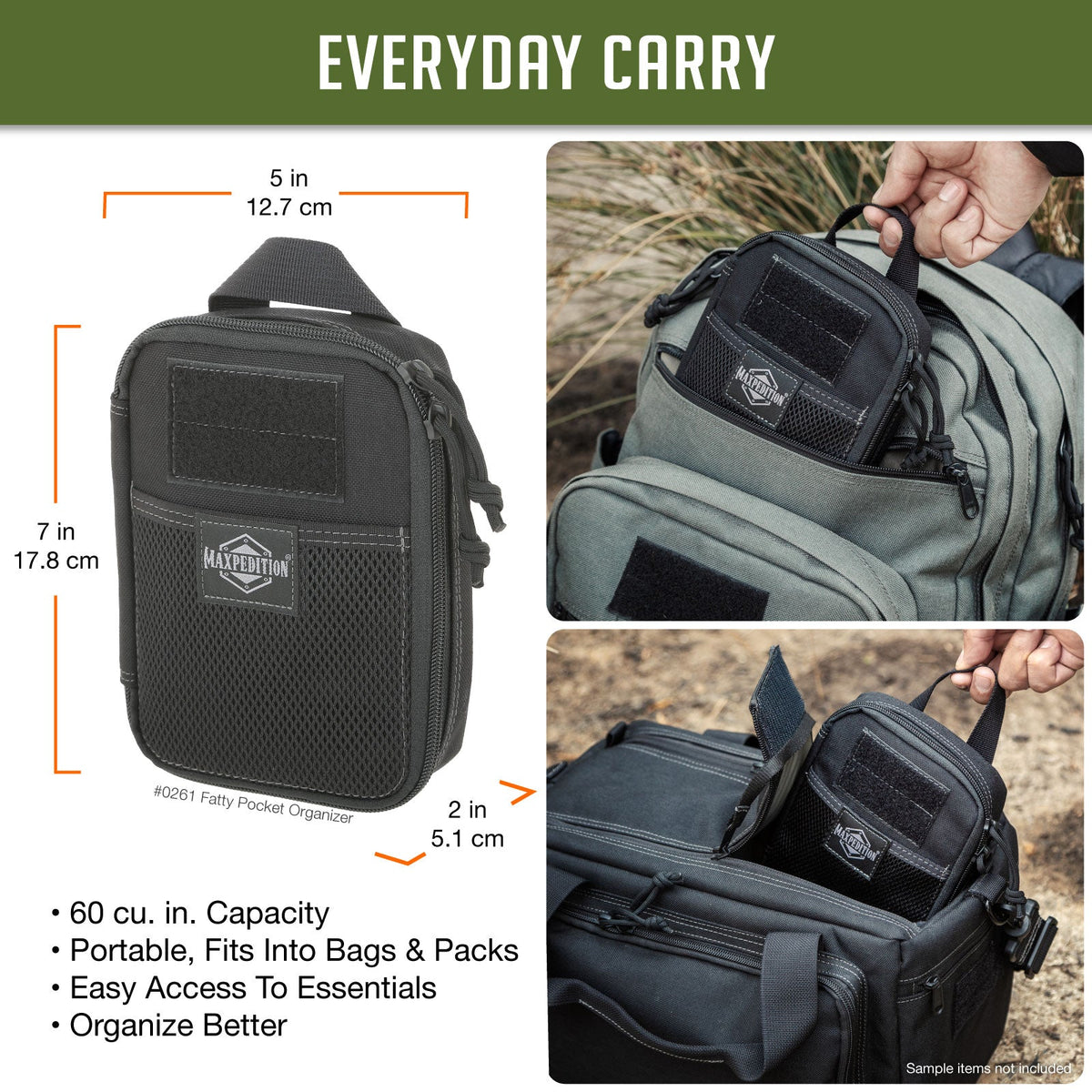 Maxpedition Fatty Foliage Green Pocket Organiser