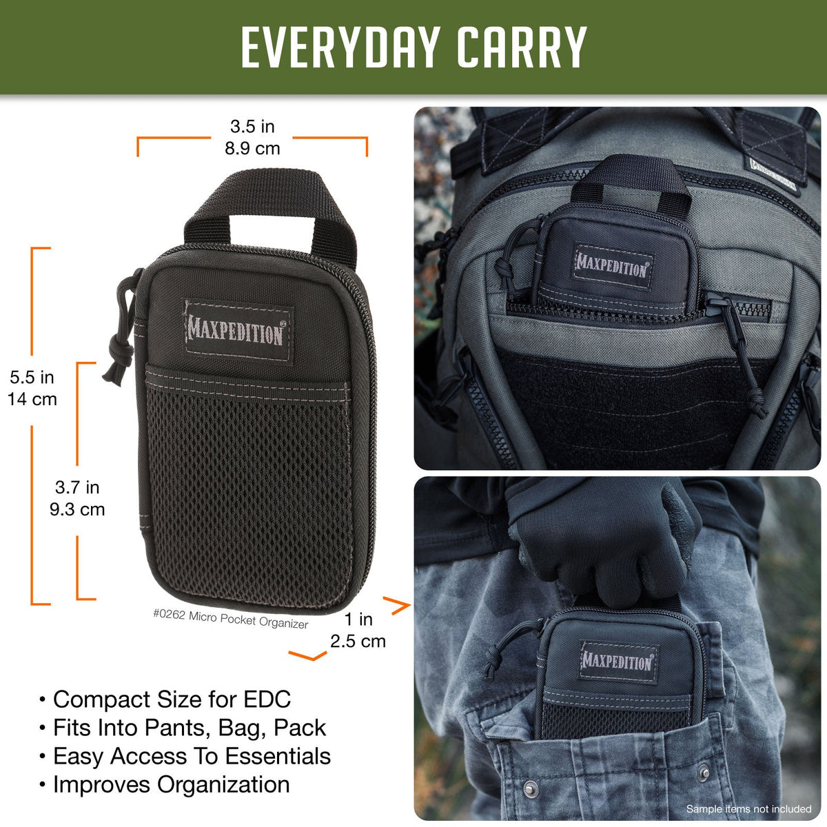 Maxpedition Micro OD Green Pocket Organiser