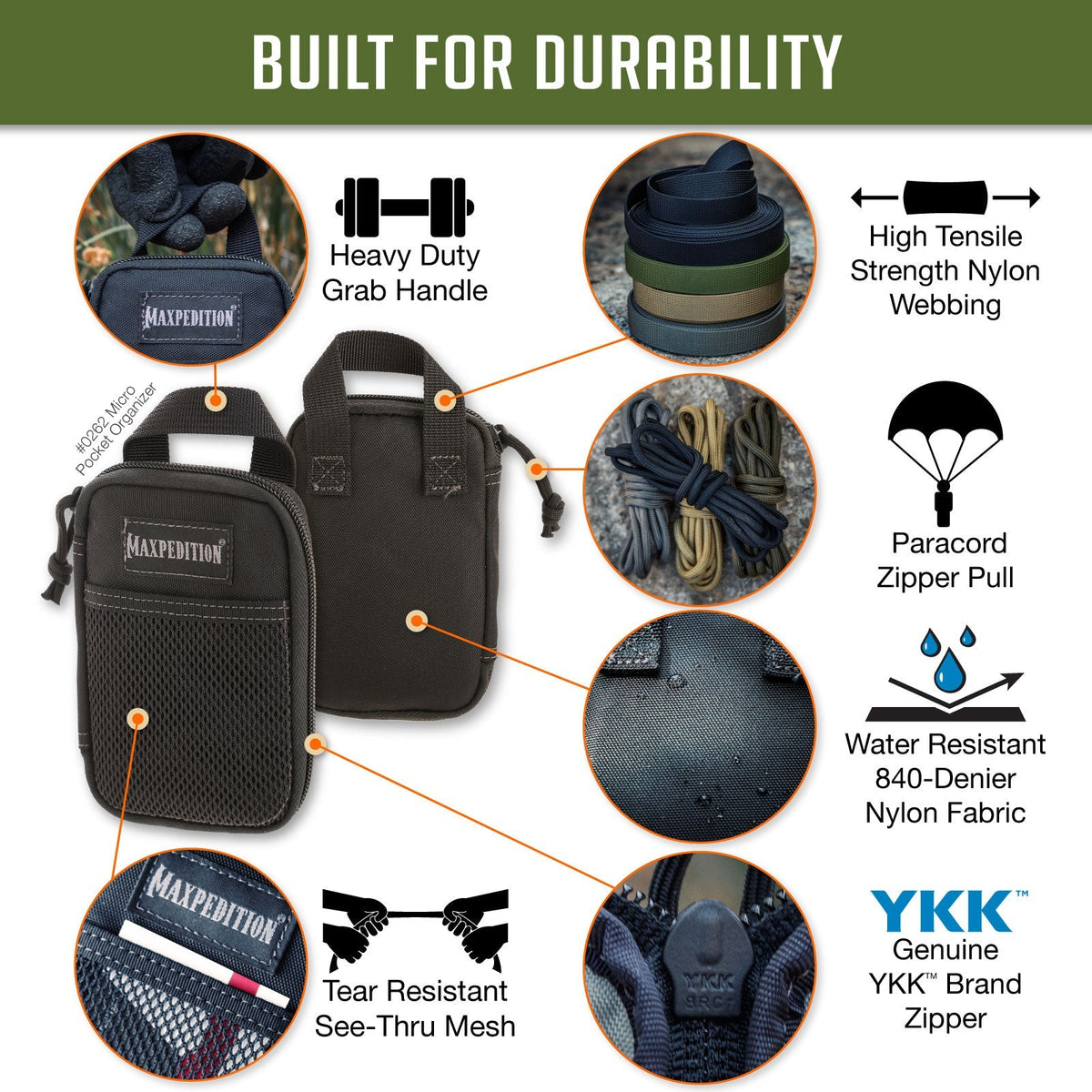 Maxpedition Micro OD Green Pocket Organiser