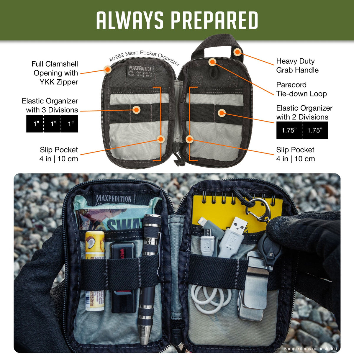 Maxpedition Micro Khaki Pocket Organiser