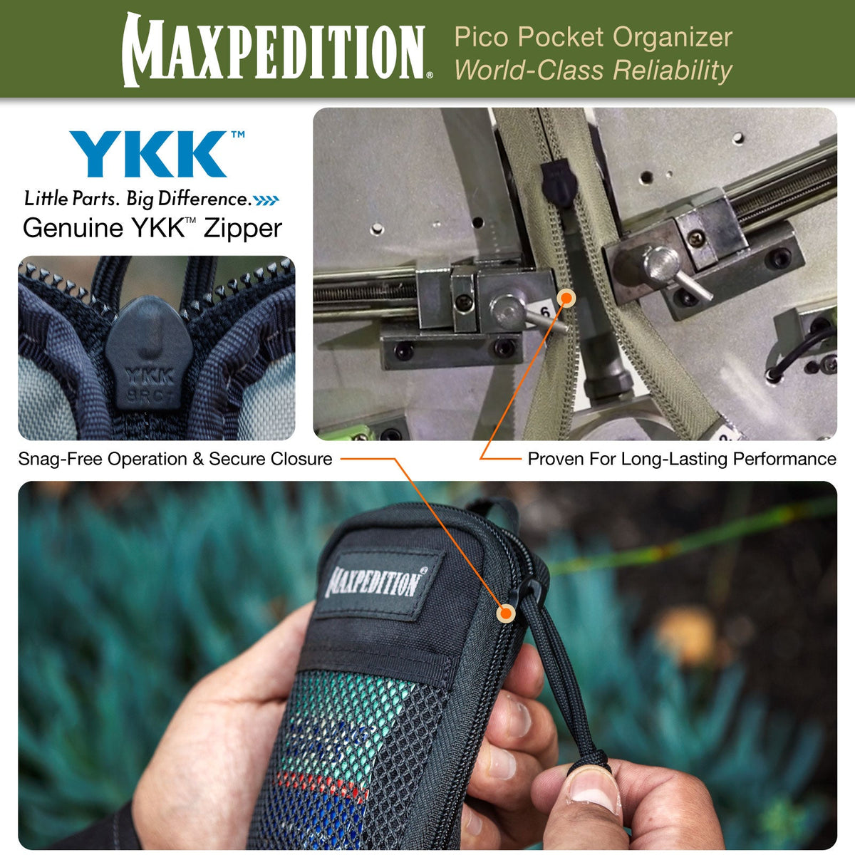 Maxpedition Pico Wolf Grey Pocket Organiser