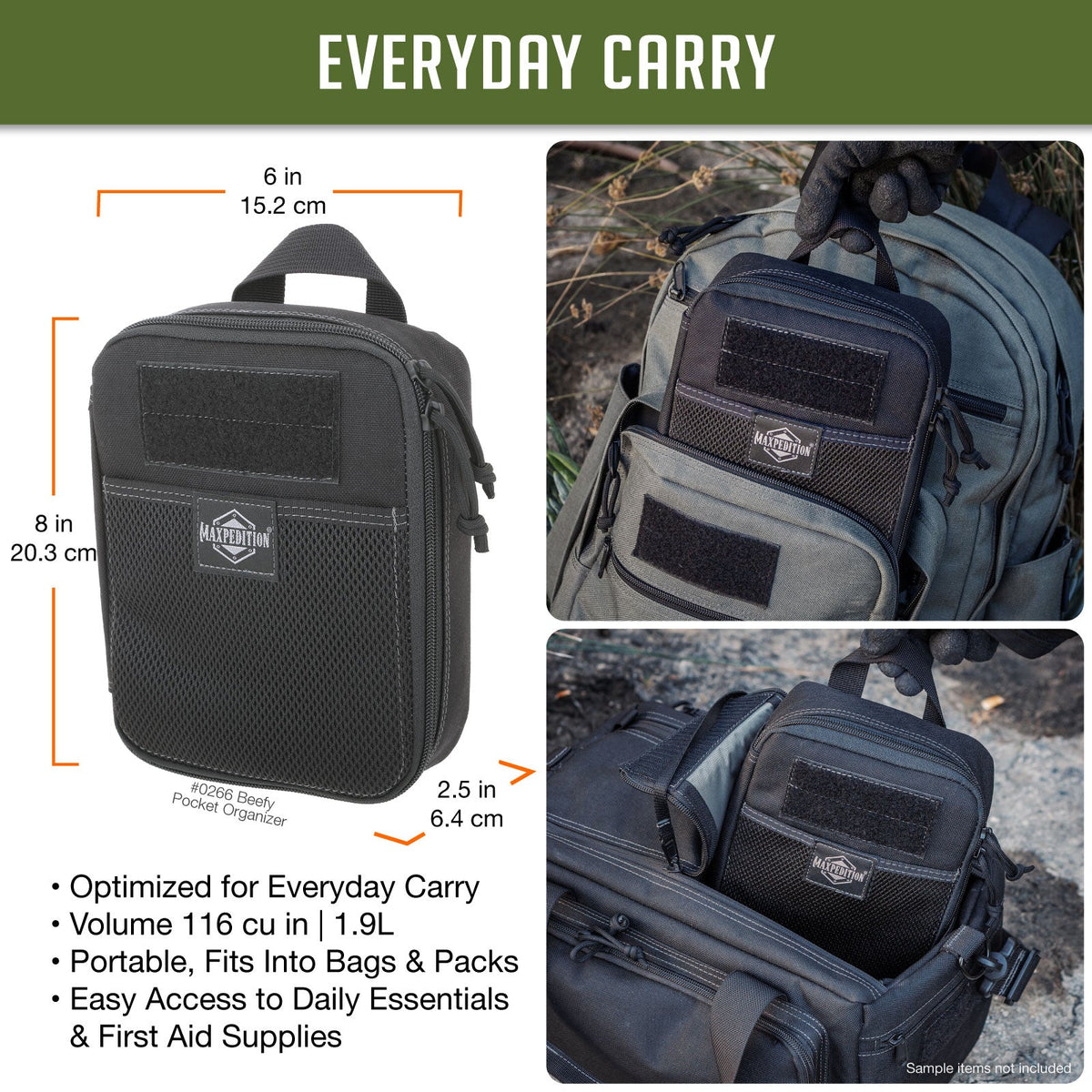 Maxpedition BEEFY Foliage Green Pocket Organiser