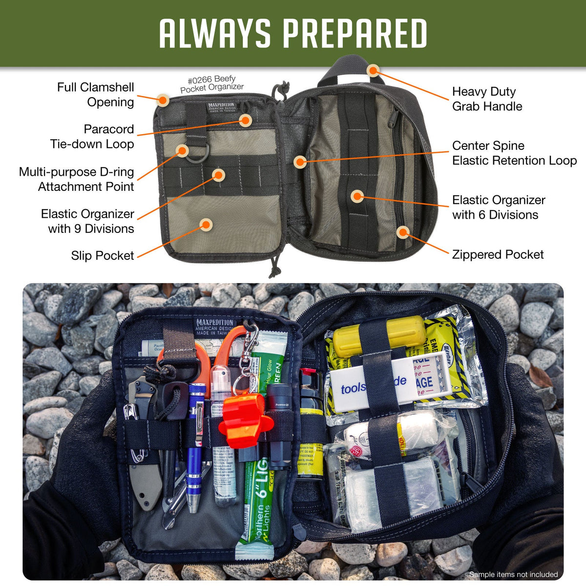 Maxpedition BEEFY Wolf Grey Pocket Organiser