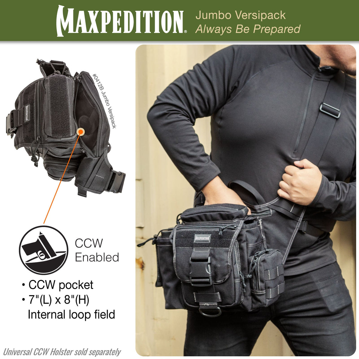 Maxpedition Jumbo Wolf Grey Versipack