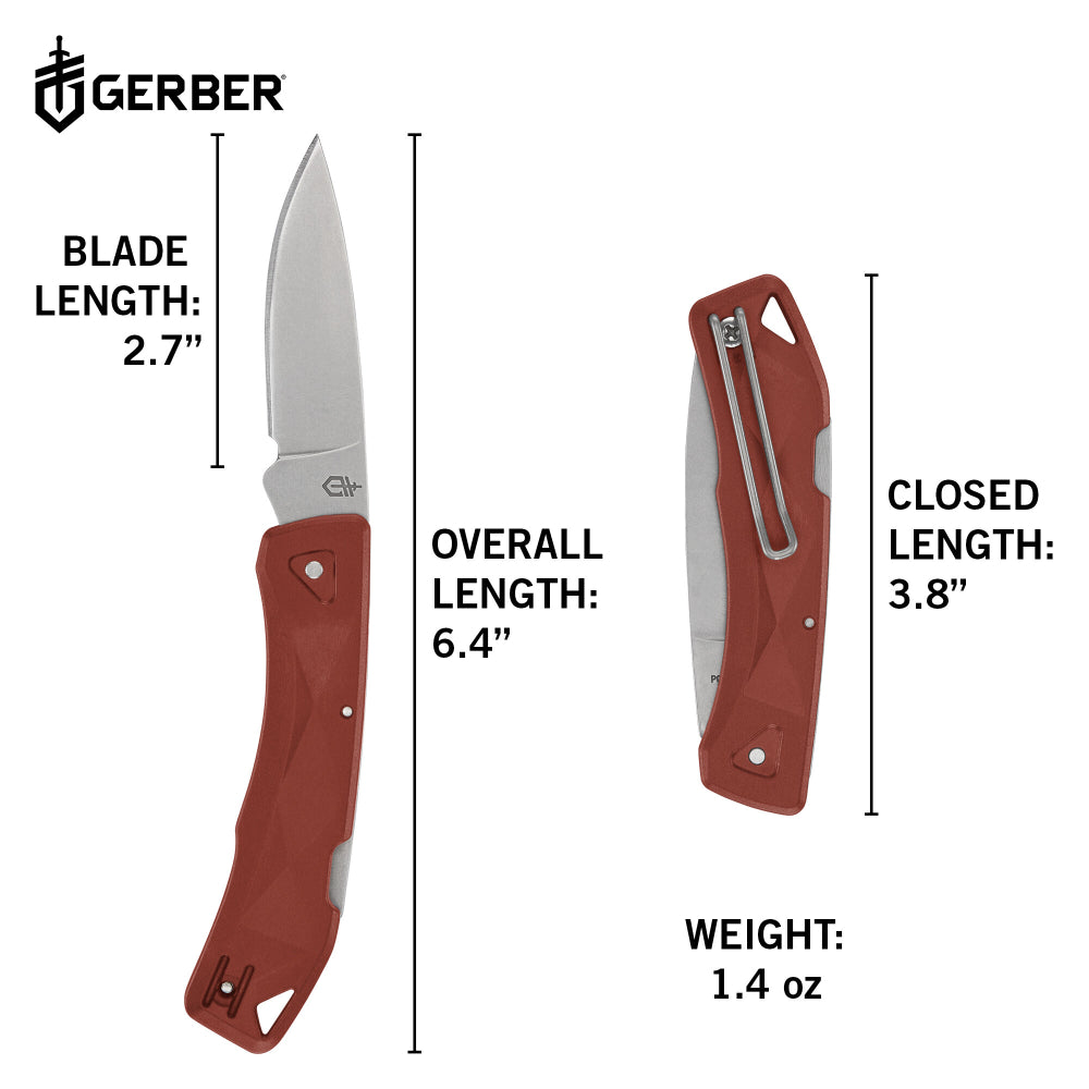Gerber LST Ultra Folding Lock Knife Drab Red