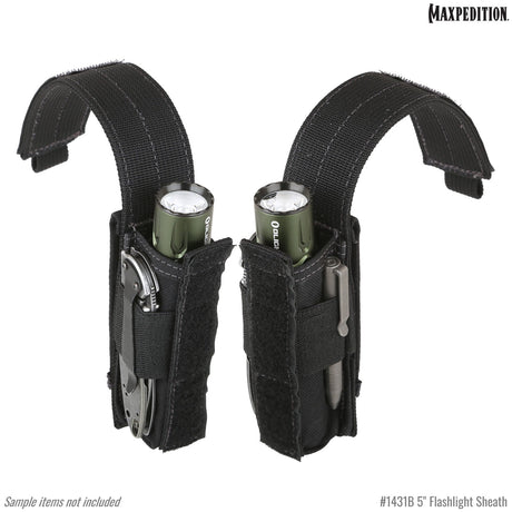 Maxpedition 5" Black Flashlight Sheath