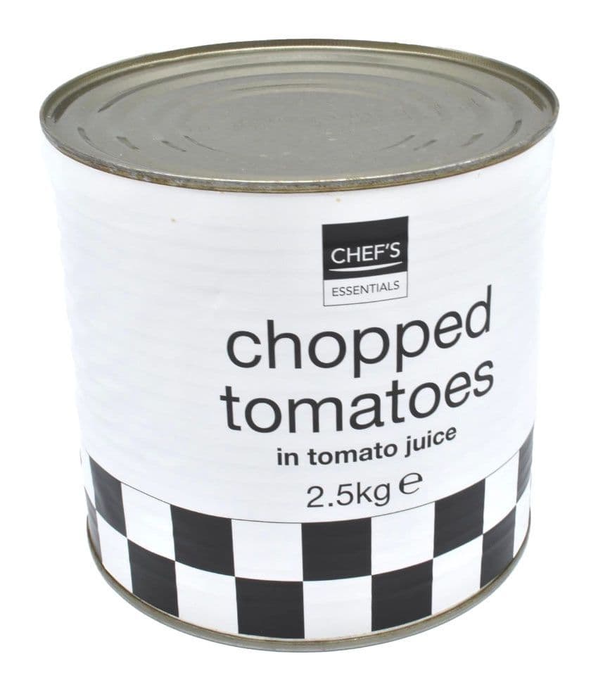 2.5kg Canned Chopped Tomatoes - Bulk Food Ration Supplies