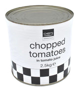 2.5kg Canned Chopped Tomatoes - Bulk Food Ration Supplies