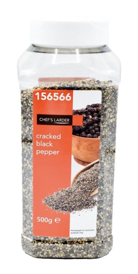 500g Cracked Black Pepper - Bulk Food Ration Storage