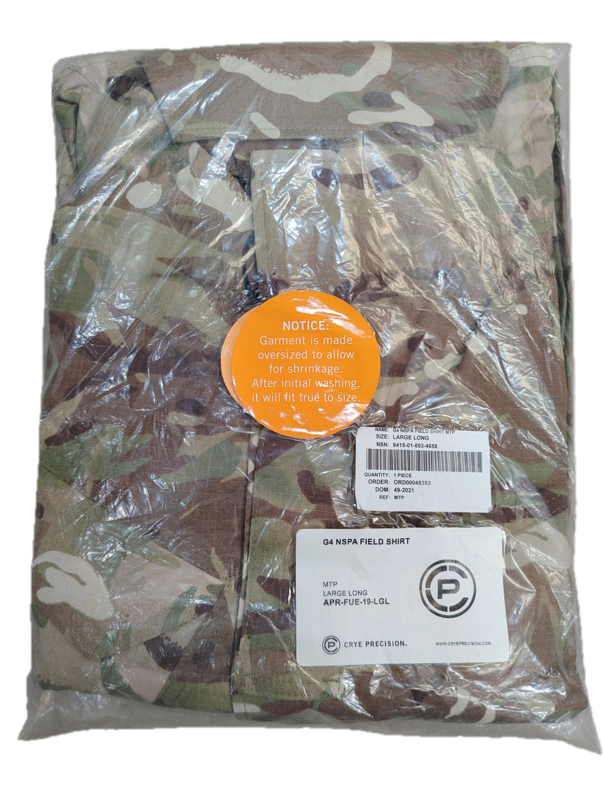 Crye Precision G4 NSPA MTP Field Shirt - Brand new