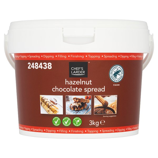 3kg Chef's Larder Hazelnut Chocolate Spread - Bulk Food Ration Storage
