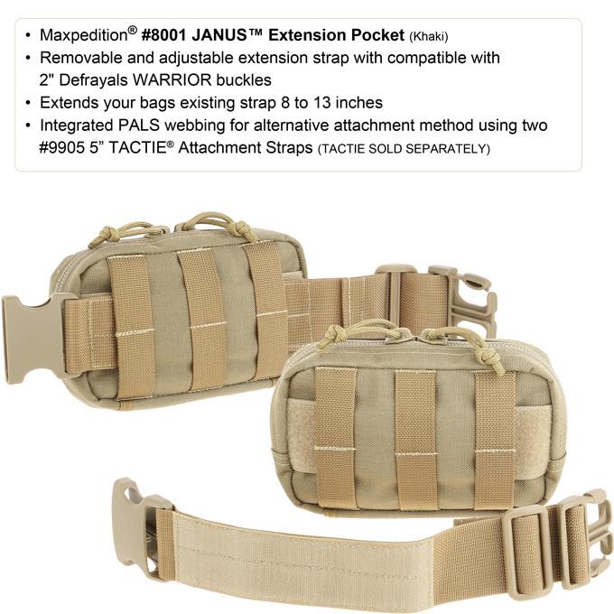 Maxpedition JANUS Extension Black Pocket