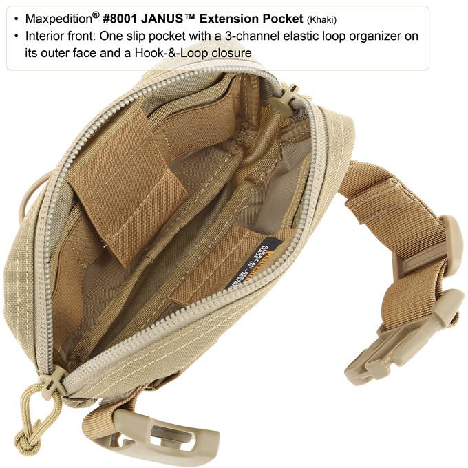 Maxpedition JANUS Extension Khaki Pocket