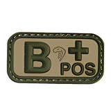 Viper B Positive Green Blood Group Patch