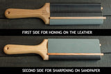 Beavercraft 12.5" Double Sided Leather Strop with Compound