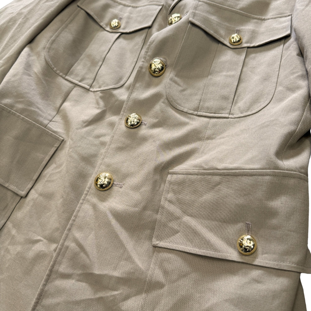 Belgian Military Formal Jacket with Metal Buttons & Shoulder Epaulettes