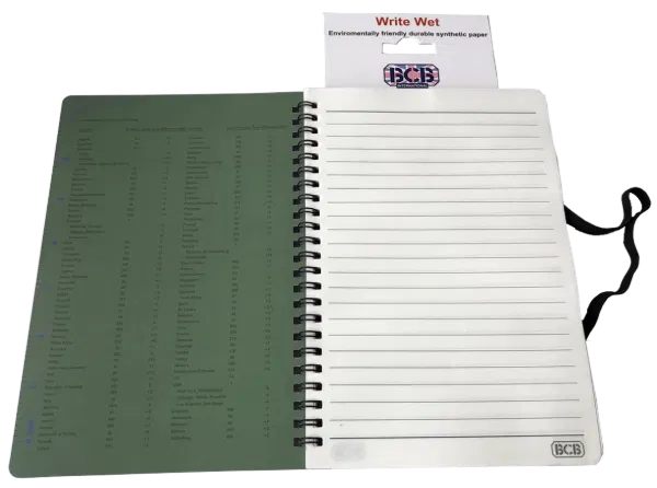 BCB A5 Waterproof & Tear Resistant Notebook