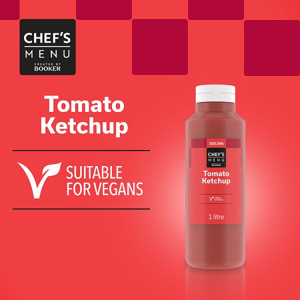 Chef's Menu Tomato Ketchup 1 Litre - Bulk Food Ration Storage