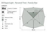 DD Hammocks SuperLight - Pyramid Tent - Family Size