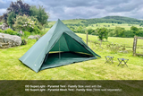 DD Hammocks SuperLight - Pyramid Tent - Family Size
