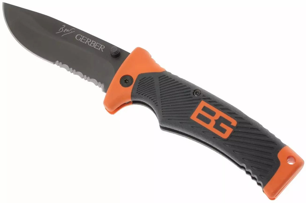 Gerber Bear Grylls Folding Pocket Knife With Sheath