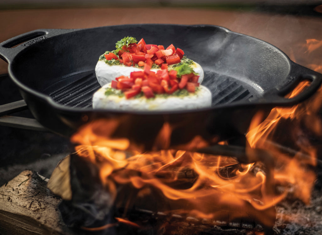 Petromax Cast Iron Grill Fire Skillet with Two Handles - 35cm