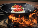 Petromax Cast Iron Grill Fire Skillet with Two Handles - 35cm