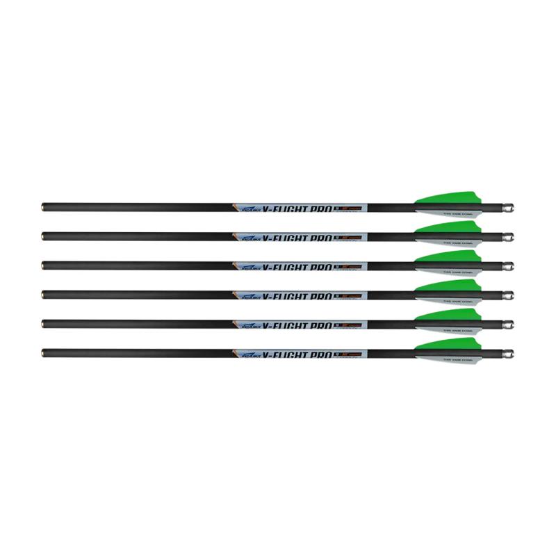 Excalibur 18" Crossbow Bolts - V-Flight Pro For Compound Crossbows