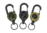 Kombat UK Heavy Duty Retractable Carabiner - Black