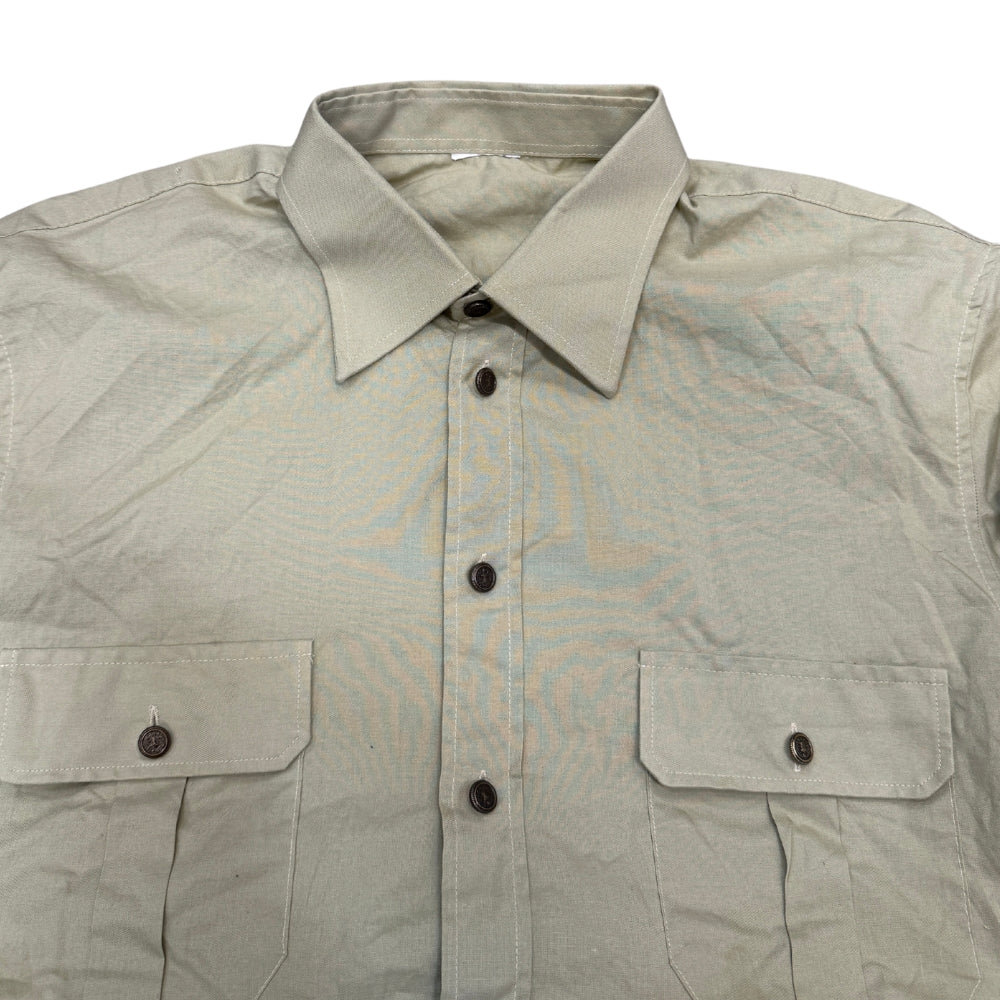 Italian Military Beige Short Sleeved Shirt