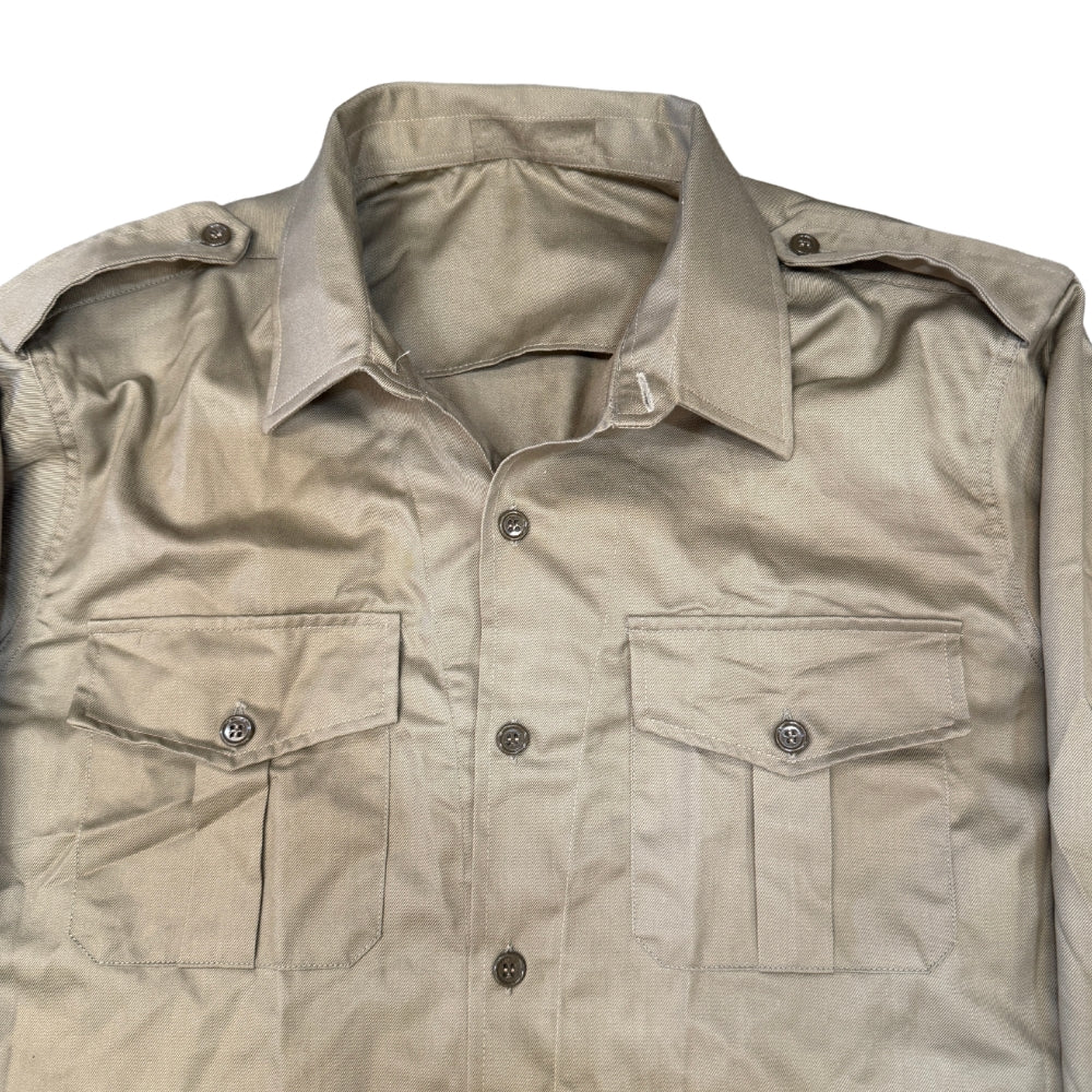 Italian Military Khaki Long Sleeve Shirt