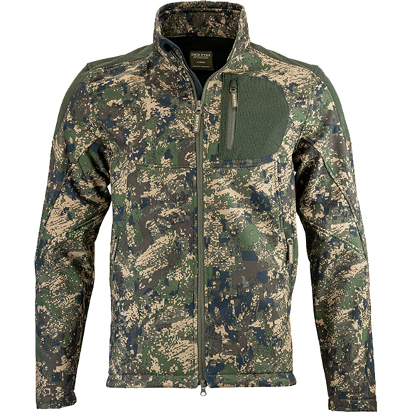 Jack Pyke Armour Top Digicam Baselayer Shirt - Quarter Zip, Polyester, Unisex