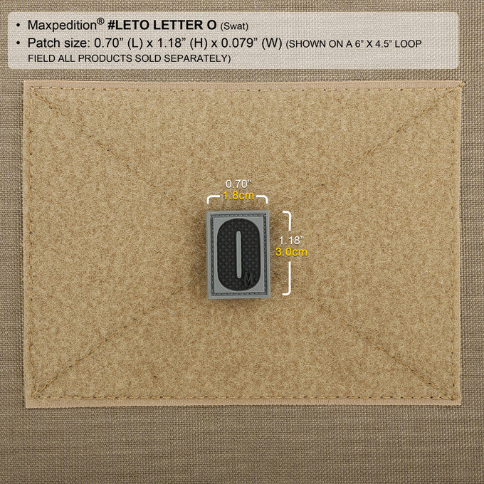 Maxpedition Letter O Swat Patch