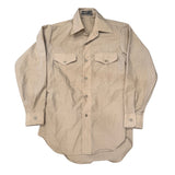 British Military Men's Khaki Long Sleeve Shirt Colonial Corp of America