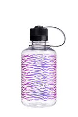 Nalgene 16oz / 0.5L Sustain Narrow Mouth Bottle - Clear Rainbow Zebra Print