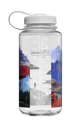 Nalgene Sustain Wide Mouth Bottle - Surrealist Mixed Landscapes - 1 Litre