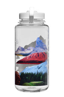 Nalgene Sustain Wide Mouth Bottle - Surrealist Mixed Landscapes - 1 Litre