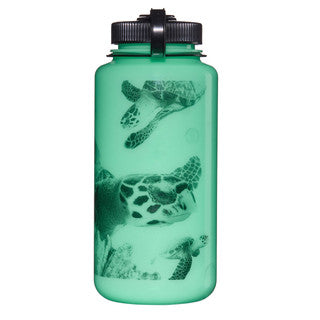 Nalgene Sustain Wide Mouth Bottle - GLO WYLD - Black Turtle - 1 Litre