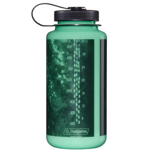 Nalgene Sustain Wide Mouth Bottle - GLO WYLD - Black Worms - 1 Litre