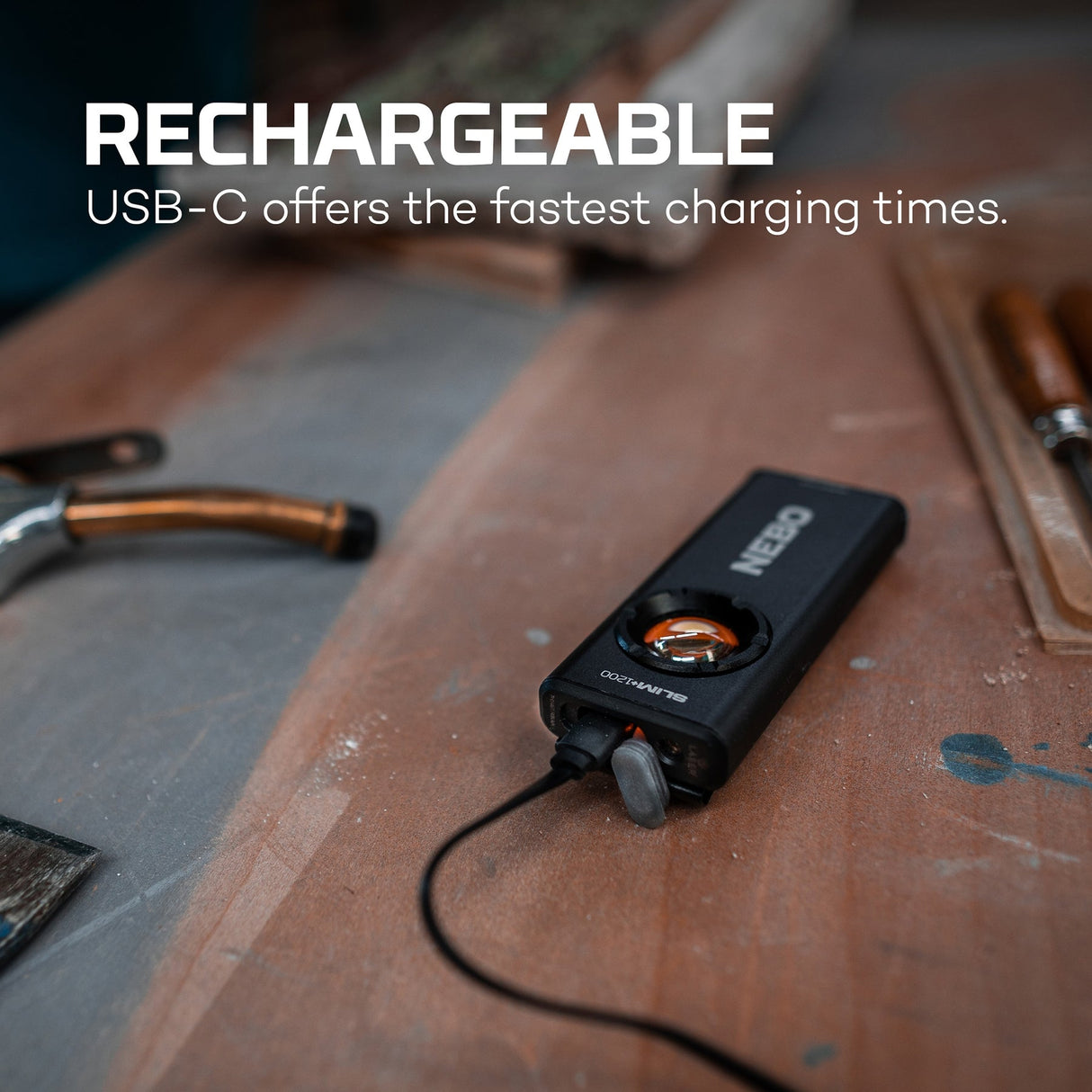 Nebo Slim+ 1200 Work Light Power Bank