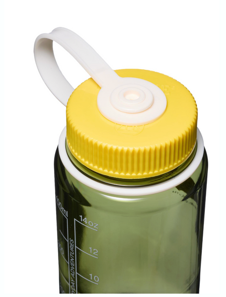 Nalgene 16oz / 0.5L Tritan Sustain Wide Mouth Bottle Oil Green - Freesia Cap