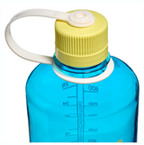 Nalgene 32oz / 1L Tritan Sustain Narrow Mouth Bottle Blue Atoll - Endive Cap