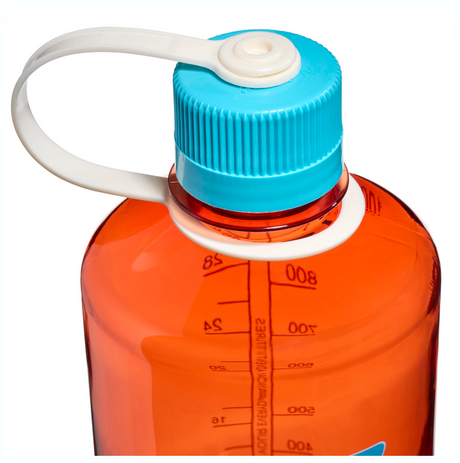 Nalgene 32oz / 1L Tritan Sustain Narrow Mouth Bottle Flame - Blue Atoll Cap