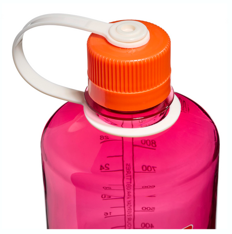 Nalgene 32oz / 1L Tritan Sustain Narrow Mouth Bottle Fuschia Purple - Flame Cap