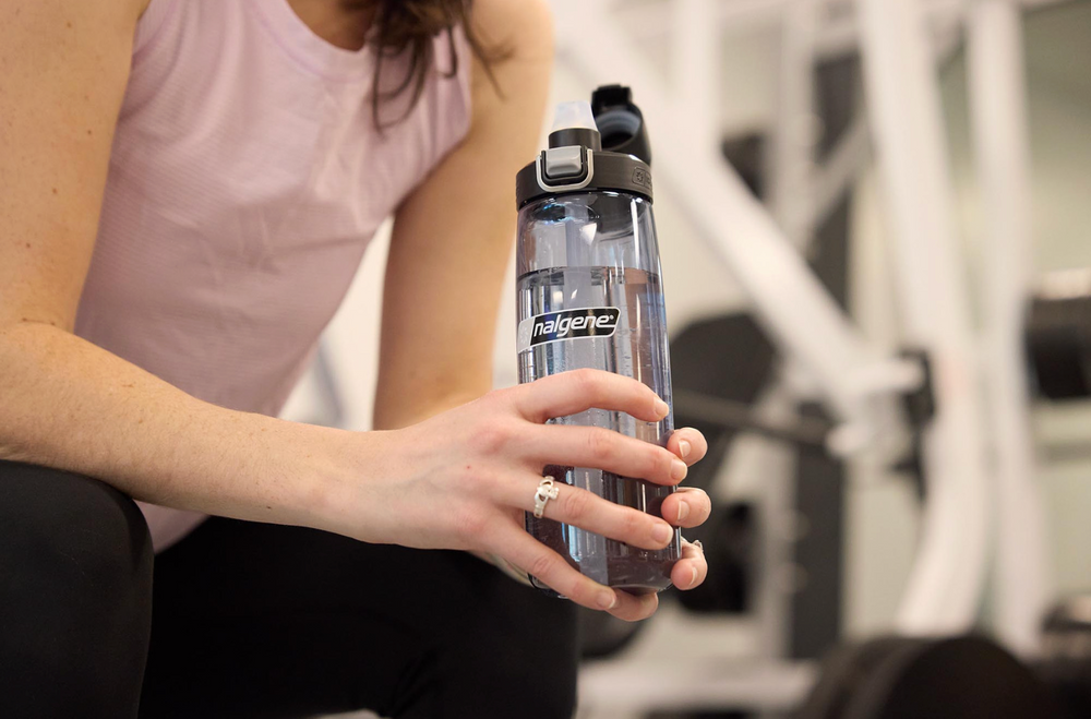 Nalgene Straw Bottle 700Ml Grey - Black Cap