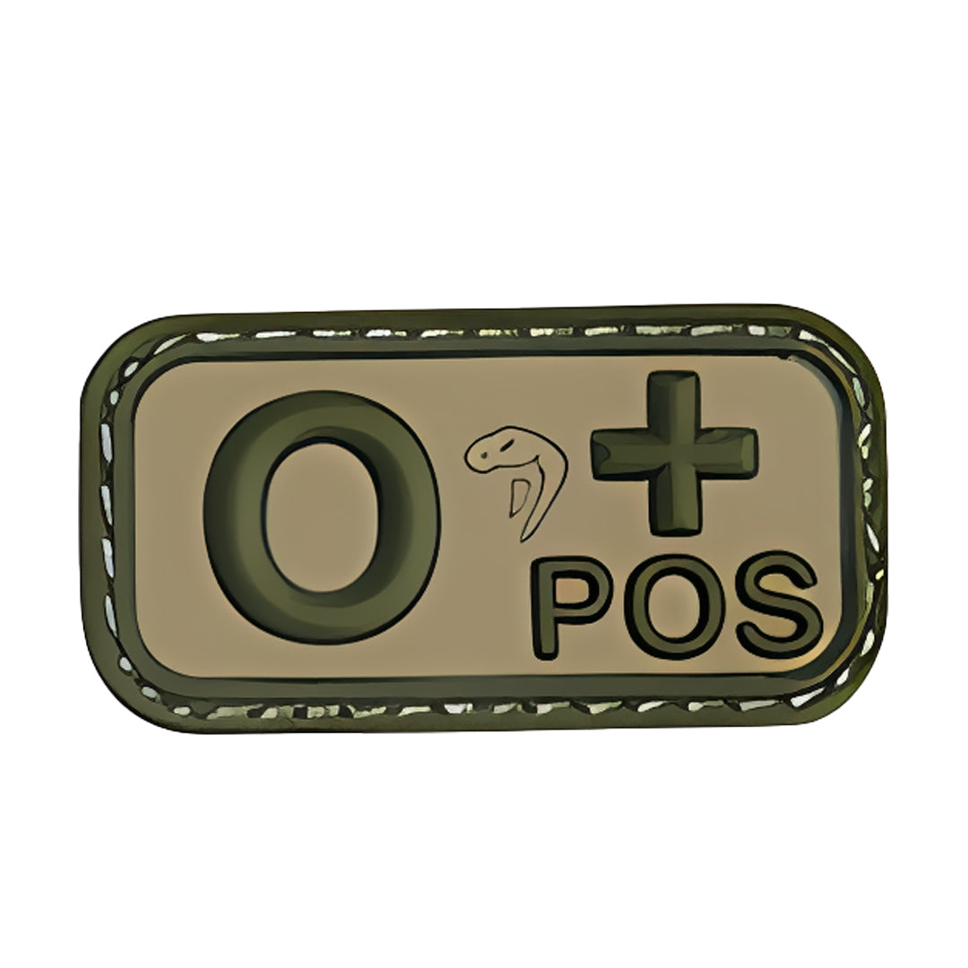 Viper 0 Positive Green Blood Group Patch