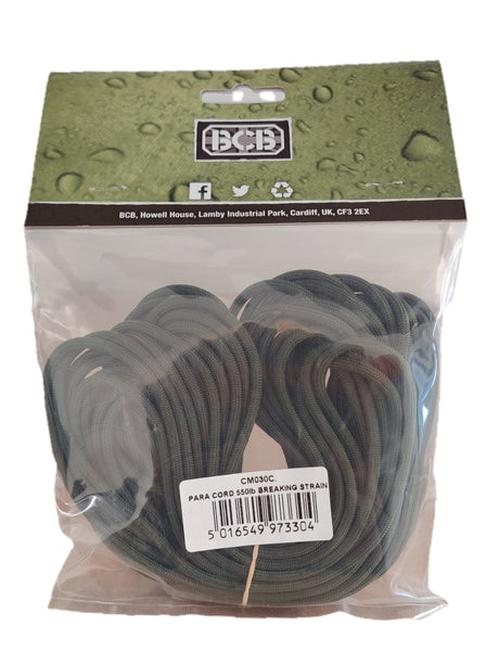 BCB 550lb Olive Green Paracord Bundle