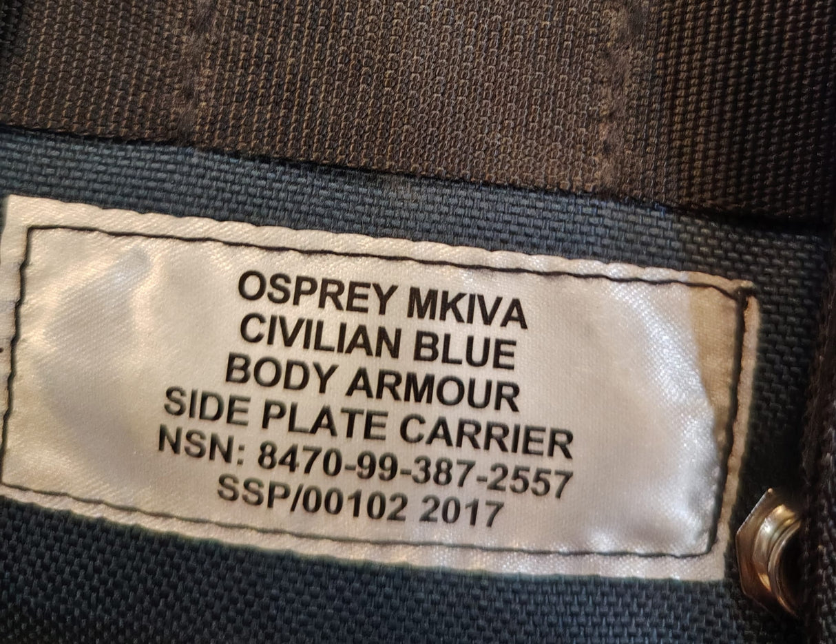 British Military Navy Blue MK4 Osprey Side Plate Pocket