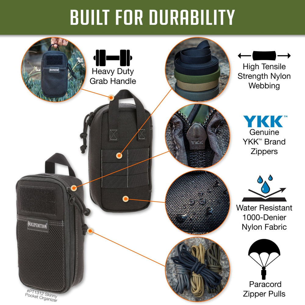 Maxpedition SKINNY Wolf Grey Pocket Organiser